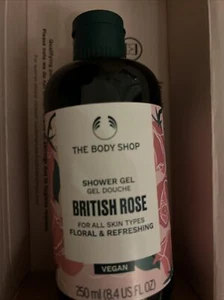 Body Shop British Rose Shower Gel Brand New 250ml Size 🌟🌟 Free Postage 🌟🌟 - Picture 1 of 1