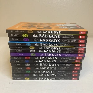 Lot Of 14 Bad Guys Paperback Books: Books#1-14 The Bad Guys, The Bad Guys In MIs - Picture 1 of 4