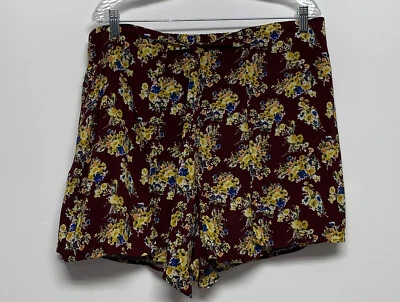 Xhilaration | Talla XXL | Pantalones Cortos Boho Floral Marrón/Amarillo/Azul Nuevos con Etiquetas Foto 1 de 4