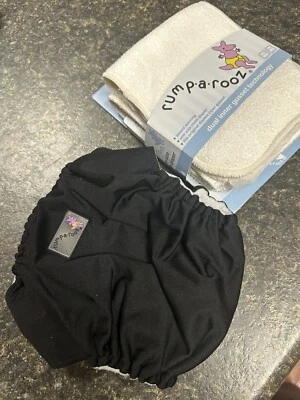 NEW Kanga Care Rumparooz Reusable One Size Pocket Cloth Diapers NIP Black - Image 1 of 4