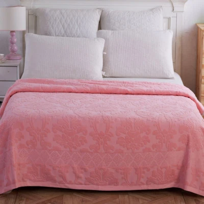 Summer Cotton Towel Blanket Falt Sheet Nap Blanket Towels Quilt 90" X 79" Retro - Image 1 of 4