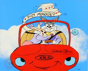 BUGS BUNNY Rare #1 / 750 CHUCK JONES Cel Signed Looney Tunes Art Limited Cell - Picture 1 of 9