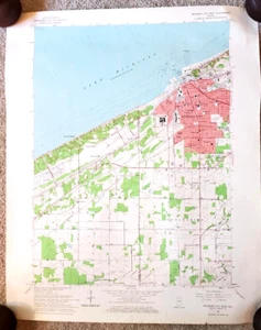 Michigan City West Indiana 1962 USGS 7,5 Minuten Topographische Karte 1:24.000 Topo - Bild 1 von 2