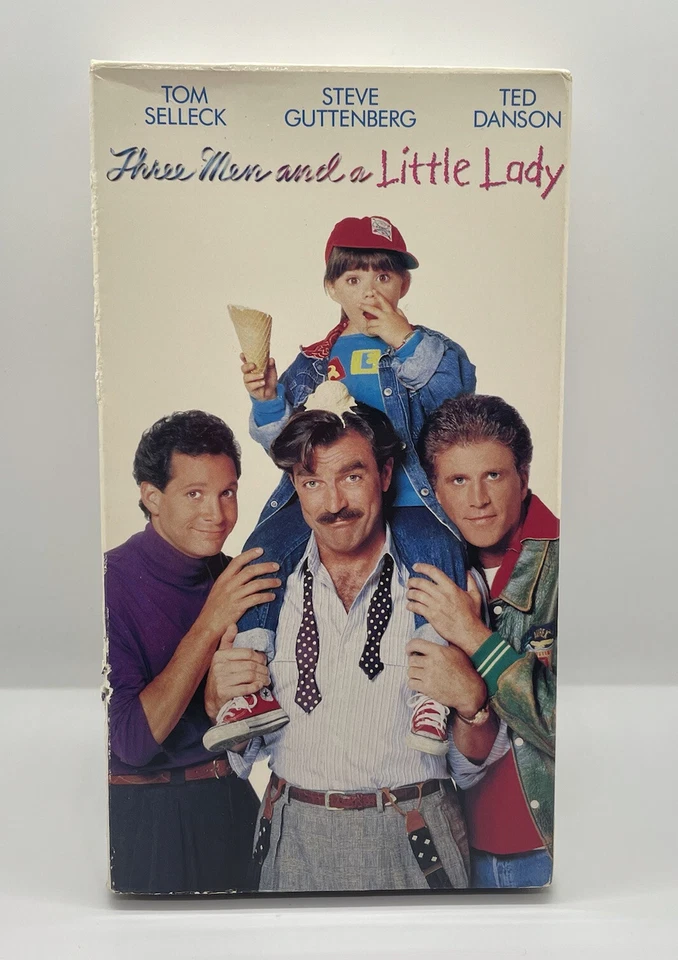 Three Men And A Little Lady VHS 1990 Steve Guttenberg Tom Selleck Ted Danson Foto 1 de 3