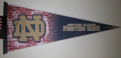 Notre Dame Fighting Irish Ncaa Full Size 12 x 30" New Pennant Cover