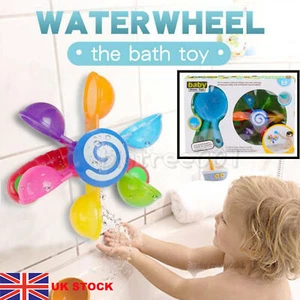 Windmill Waterwheel Toys Bath Toy Play Kids Boys Girls Funny Water Toy SALE UK - Picture 1 of 11