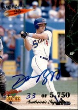 Darren Bragg Autographed 1995 Signature Rookies Baseball card Seattle Mariners