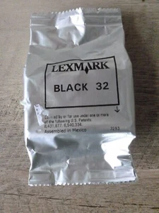 Genuine Lexmark 32 Ink Cartridge - Black New in package/sealed. - Picture 1 of 1