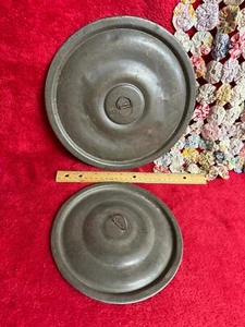 Vintage Cooking Pot Lids Large and Small - Picture 1 of 3