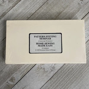 NEW Pattern Fitting Seminar and Home Sewing Made Easy VHS 3 Hours 1995 - Bild 1 von 6