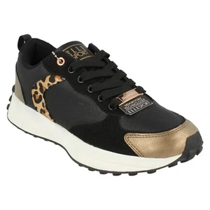 Ladies Elle Sport Lace Up Trainers F7R263 - Picture 1 of 9