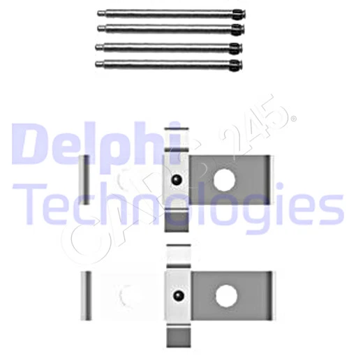 Kit de accesorios de pastillas de freno de disco DELPHI para TESLA OPEL FIAT VAUXHALL GTC C8 00-17 Foto 1 de 1