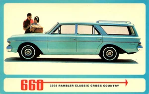 1964 Rambler Classic Cross Country Model 660 Postcard - Picture 1 of 2