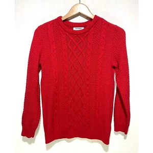 Old Navy Kids sweater classic cable knit red cotton girls size XL 14-16 - Picture 1 of 5