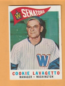 Cookie Lavagetto Washington Senators 1960 Topps #221 Oakland California 5C - Imagen 1 de 2