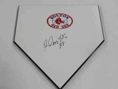PLATO DE CASA FIRMADO POR RUSNEY CASTILLO BOSTON RED SOX MLB PRUEBA DE DEBUT CERTIFICADO DE AUTENTICIDAD JSA Foto 1 de 2