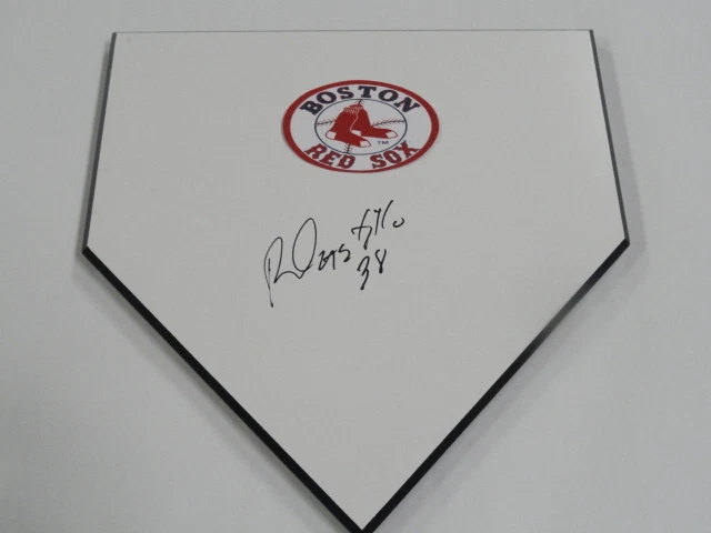 PLATO DE CASA FIRMADO POR RUSNEY CASTILLO BOSTON RED SOX MLB PRUEBA DE DEBUT CERTIFICADO DE AUTENTICIDAD JSA Foto 1 de 2