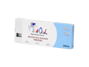 220ml InkOwl LIGHT CYAN Compatible Cartridge for Mutoh ValueJet Eco-Ultra - Picture 1 of 1