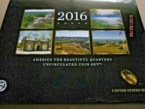 2016 P & D UNCIRCULATED AMERICA THE BEAUTIFUL QUARTERS 10 COIN CLAD SET (16AA) - Picture 1 of 5