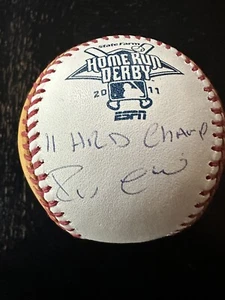 2011 Robinson Cano Signed Home Run Derby Gold OML Baseball New York Yankees Ball - Picture 1 of 2