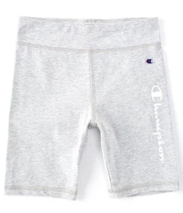Champion (Sports) Big Girls Varsity Bike Short - Light Heather Gray Logo XL (16) - Picture 1 of 1
