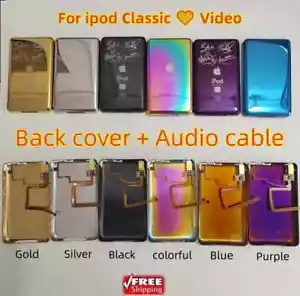 🍎NUEVO Estuche Trasero de Metal Carcasa Audio Jack Interruptor de Sujeción para iPod Classic / Video🔥✅ - Imagen 1 de 11