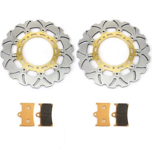 2 Front Brake Discs Pads For Yamaha FZ8 800 ABS 2010-2024 YZF-R6 2005-2016 2015 - Bild 1 von 10