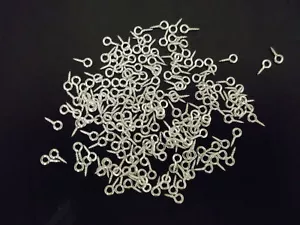 100 to 2000 Small Tiny Metal Screw Eye Eyepins Head Pins Crafts Loop Hooks - Picture 1 of 8