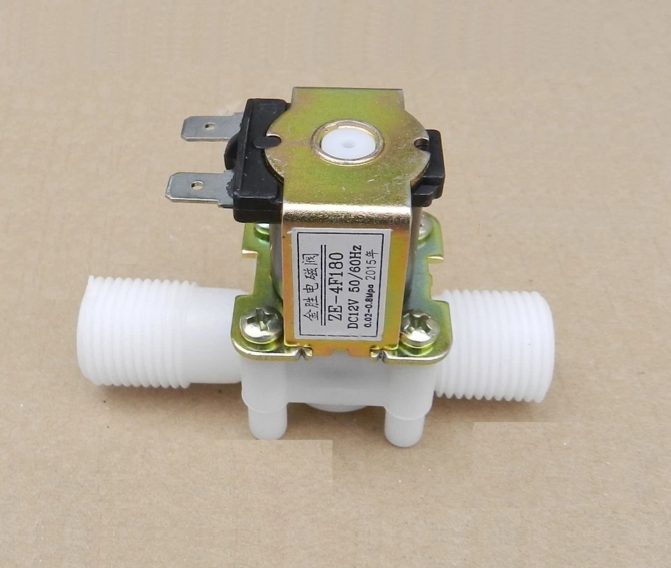 1/2" N/C AC220V Magnetic N/C Electric Solenoid Valve Water Air Inlet Flow Switch