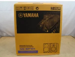 YAMAHA Black Pair Speaker AUX Stereo Sound Audio For Piano 110W InBox NS-BP101 - Picture 1 of 10