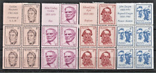 1970 Famous Australians Complete Set of 4 Booklet Panes with tabs MH