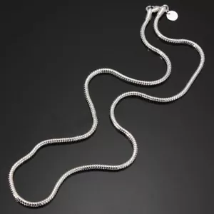 925 Sterling Silver 3mm Snake Chain Necklace Rope Pendant 16 18 20 24 Inch - Picture 1 of 10