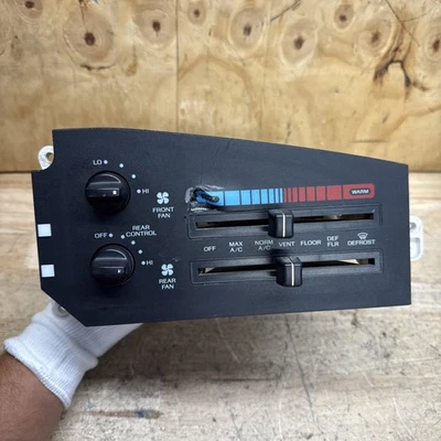 1992-1996 Ford E150 E250 E350 Econoline Van Heater AC Control Switch W/Rear Fan - Image 1 of 4