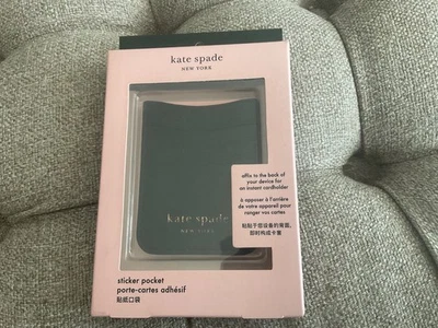 Bolsillo adhesivo Kate Spade (Nueva York) negro nuevo en caja Foto 1 de 2