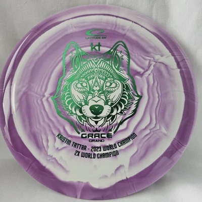 Rare LATITUDE 64 Orbit Royal Grand Grace 2023 Disc Golf Kristin Tattar 2x 175g  - Image 1 of 3