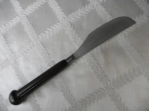REGENCY SAMARKAND ARABESQUE Brown Dinner Knife Denby Stone & Steel Stainless - Picture 1 of 3