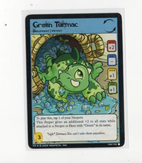 Neopets TCG Darkest Faerie - Green Turmac 130/150 - Wizards 2005 - Image 1 of 1