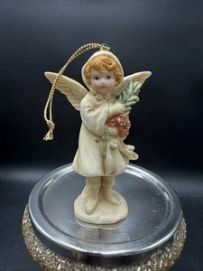 Vintage HOMCO Angelo Ornamento Mini Angelo Bisque - Foto 1 di 7