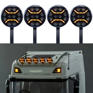 LED Spotlight Roof Lights for 1/14 Tamiya RC Truck SCANIA VOLVO MAN ACTROS Car - Picture 1 of 29
