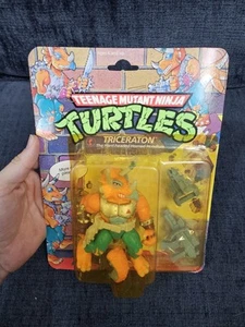 Teenage Mutant Ninja Turtles Triceraton Playmates Vintage 1990 New See Pics ZZ - Picture 1 of 9