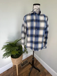 Powder River Outfitters by Panhandle Slim Damen Pearl Snap Shirt blau kariert Medium - Bild 1 von 10