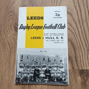 Leeds v Hull KR March 1971 Rugby League Programme - Picture 1 of 2