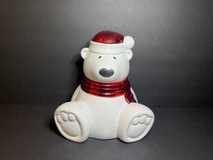 Harry Slatkin & Co. 2009 Paws the Polar Bear Cinnamon Stick Candle Holder 8.25" - Picture 1 of 11