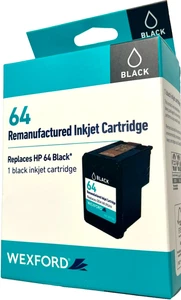 WEXFORD Inkjet Cartridge, Replaces & Compatible with HP 64, Black - Picture 1 of 2