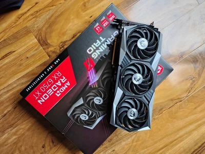 AMD MSI RADEON 6750 XT GAMING TRIO 12GB GPU GRAPHICS CARD - Image 1 of 4