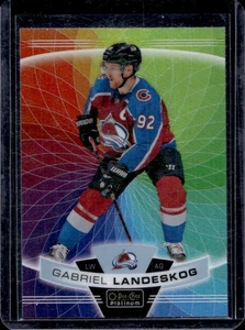 2019-20 O-Pee-Chee Platinum Gabriel Landeskog Rainbow Color Wheel #97 Avalanche - Picture 1 of 2
