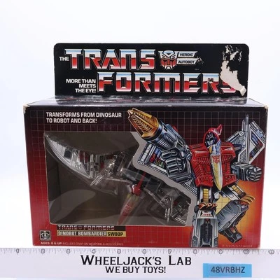 Swoop 100% Complete W/BOX & INSERT 1985 Vintage Hasbro G1 Transformers Figure - Image 1 of 4