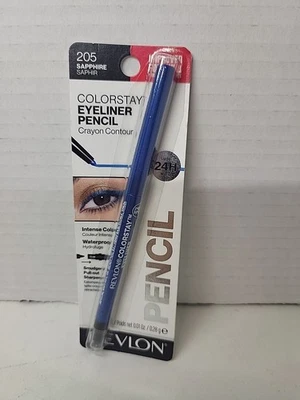 Revlon Saphire #205 Blue Eyeliner Pencil Waterproof UP TO 24 HOUR - Image 1 of 4