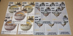 13x Star Wars Mandalorian Baby Yoda 5x 31" Foil Balloon + 8x 27" Helium Balloon - Picture 1 of 6