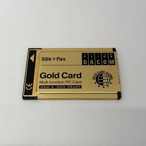 GOLD CARD GLOBAL 56K&FAX S99-2318-2 MULIT-FUNCTION PCMCIA PC CARD B1-4(42) - Picture 1 of 4